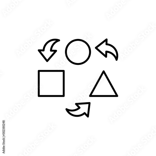 Dependencies icon in vector.  Illustration