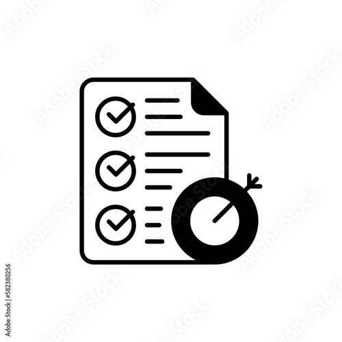 Achievement Strategy icon in vector.  Illustration