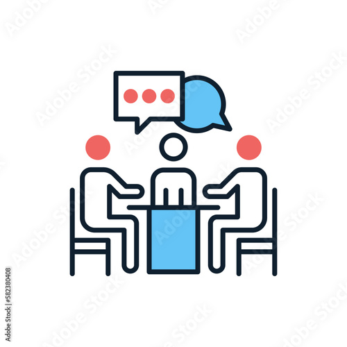 Communication icon in vector.  Illustration 