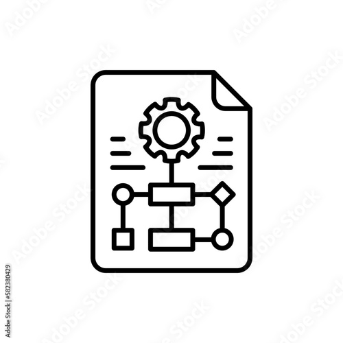 Scheme icon in vector.  Illustration 