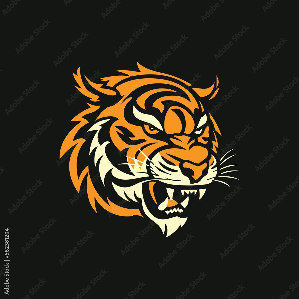 Obraz premium Tiger Logo Vector