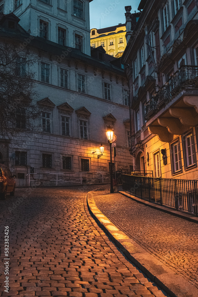Obraz premium Prague night walk