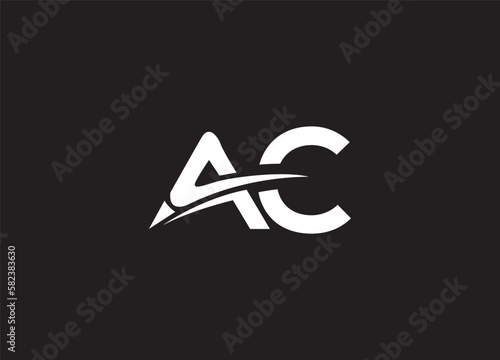 AC elegant logo template logo design