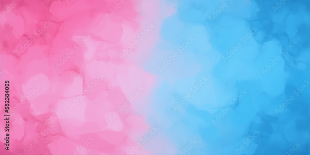 Blue and Pink Watercolor Background Generative Ai