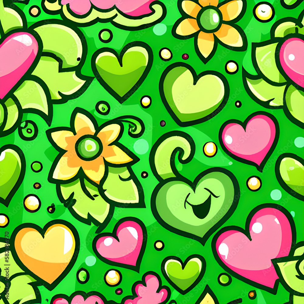 seamless background with hearts seamless background with hearts