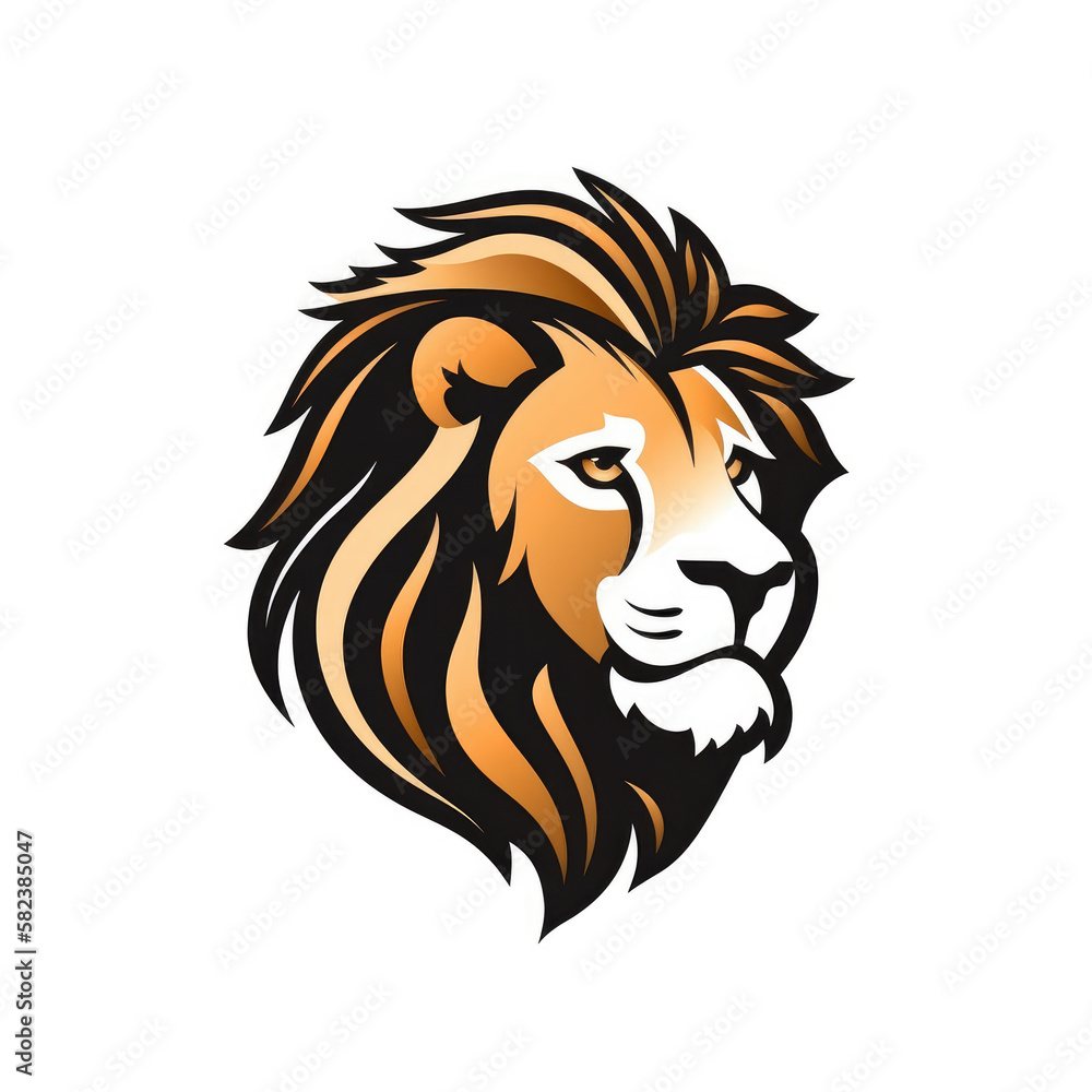 Obraz premium Lion Head Logo