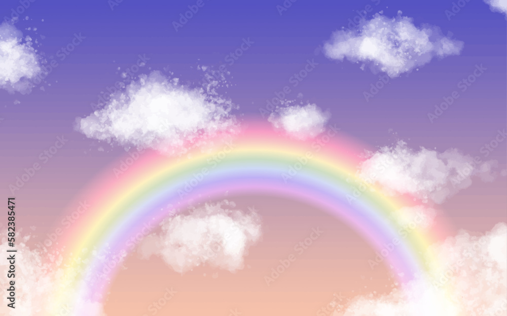 虹と夕方の雲05　静かな雲