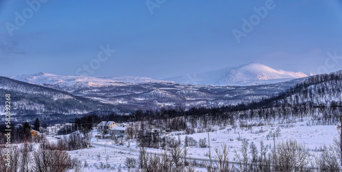 Northern Norway Landscape in winter
