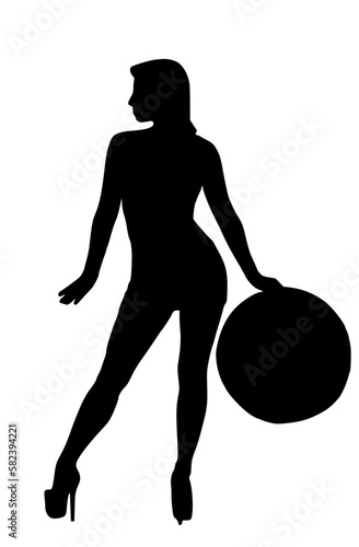 silhouette of a person with hat