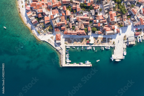 Fototapeta Naklejka Na Ścianę i Meble -  aerial view of the Croatia