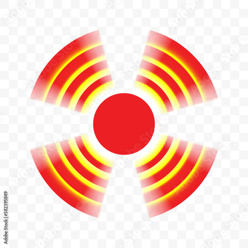 Throat pain or joint pain target red circle vector icon, pain localization spot of sore hurt and ache of toothache, stomach pain and headache