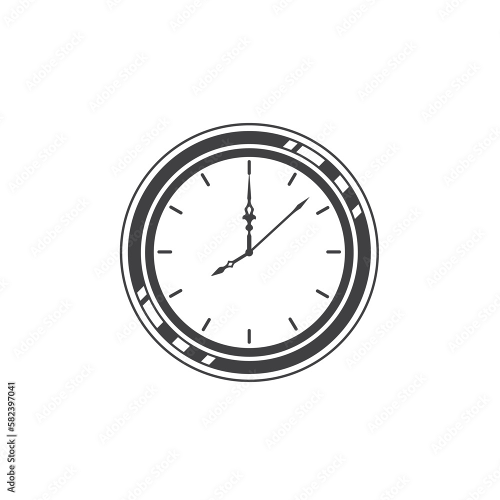 wall clock vector element design template wall clock vector element design template