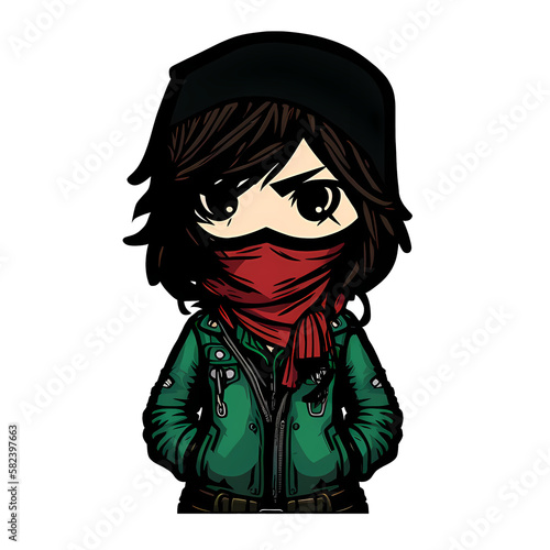 Anarchic Cutie cute anarchist illustration