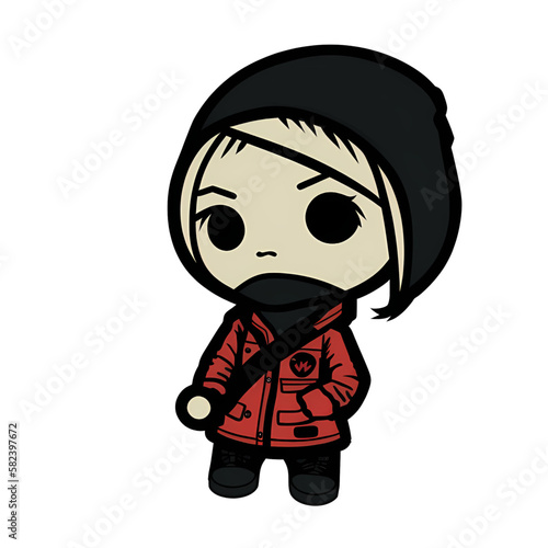 Anarchic Cutie cute anarchist illustration