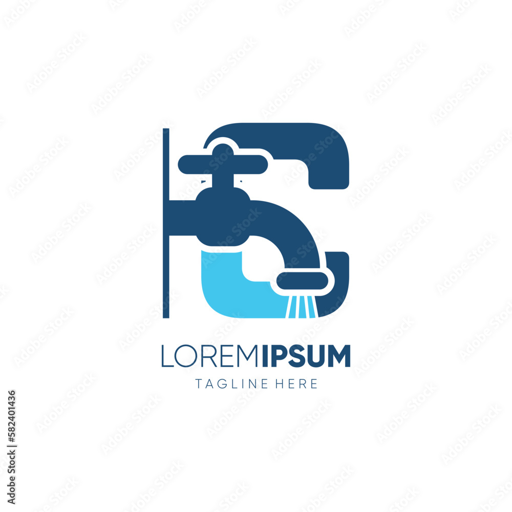 Letter C Initial Water Faucet Logo Design Vector Icon Graphic Emblem Illustration Letter C Initial Water Faucet Logo Design Vector Icon Graphic Emblem Illustration