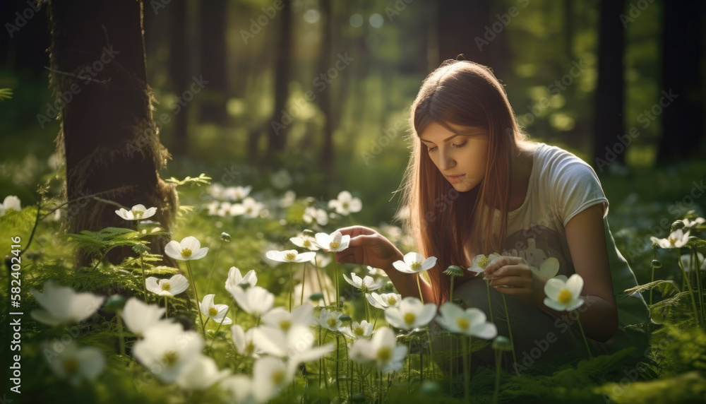 Spring and nature concept, visualizing the springtime beauty and fun Spring and nature concept, visualizing the springtime beauty and fun