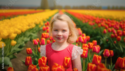 Spring and nature concept, visualizing the springtime beauty and fun