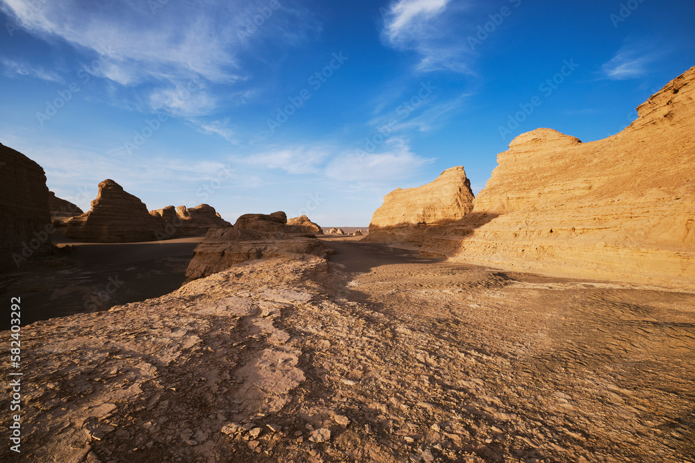 Naklejka premium Dunhuang Yardang National Geopark