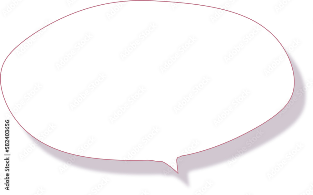 Dialog message bubble with shadow effect Dialog message bubble with shadow effect