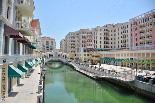 Das Venedig Katars in Doha Rialtobrücke
