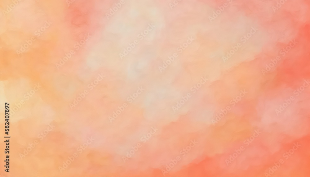Abstract watercolor background. Orange and white watercolor wallpaper. Generative AI art.