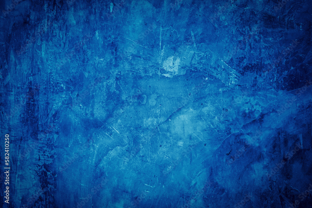 Blue designed grunge texture background with space for text or image
