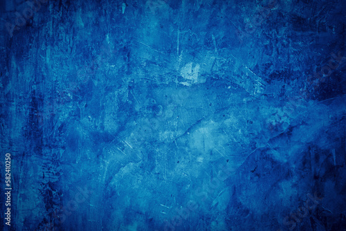 Blue designed grunge texture background with space for text or image