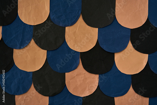  Navy Brown and blackfish scale Paper background	

