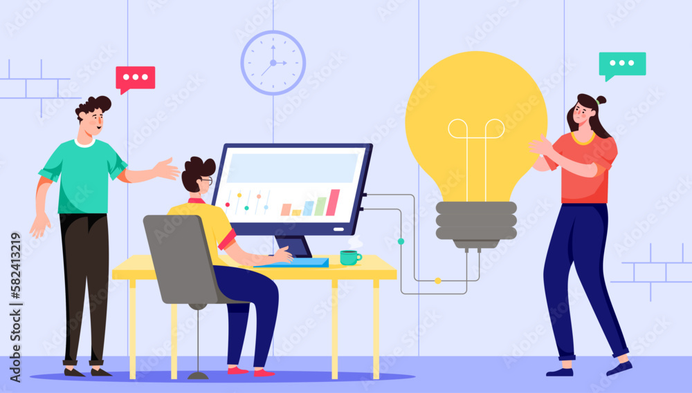 Fototapeta premium Team Innovation 