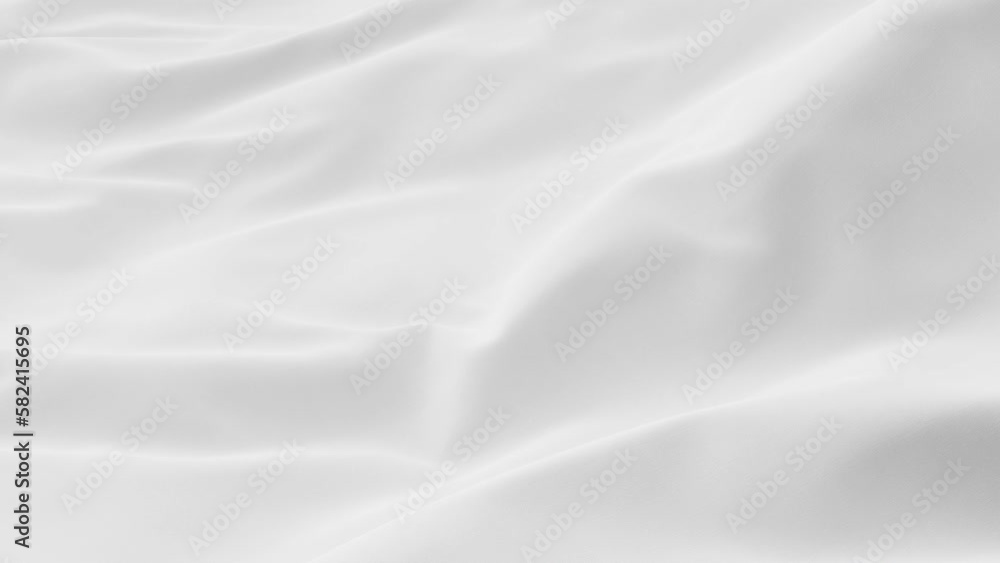 3d render abstract waving white textile background milk creamy oil wavy texture surface liquid pattern wave silk satin fabric cloth fluttering material animation motion design business ads wallpaper