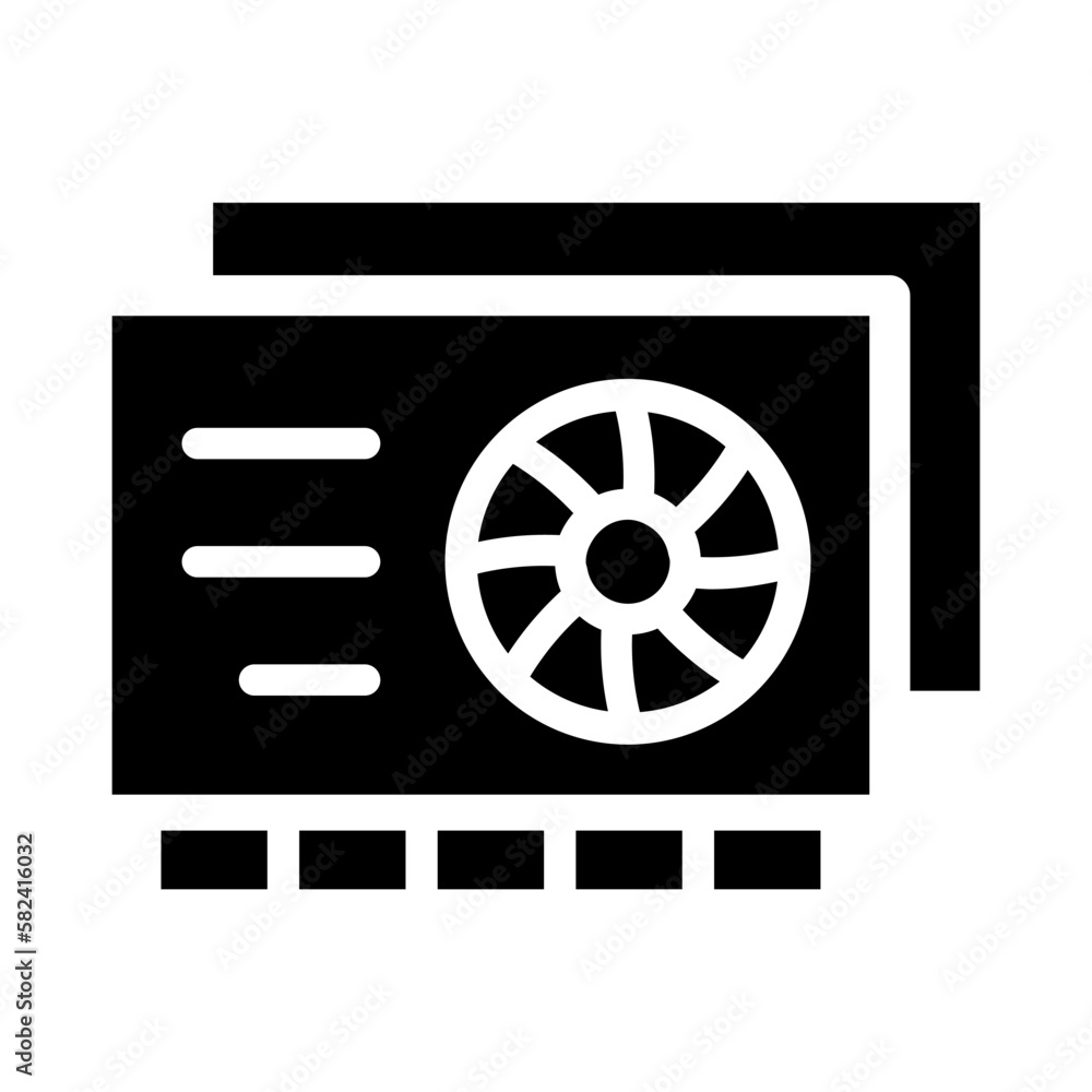 Computer graphic card icon