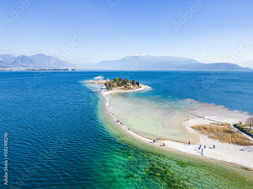 Photographie Isola dei Conigli, isola di san Biagio, Lago di Garda, Manerba del Garda