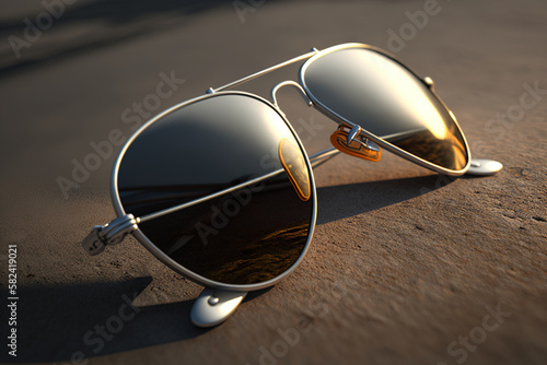aviator sunglasses. Generated by AI