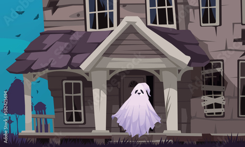 Spooky Ghost Cartoon