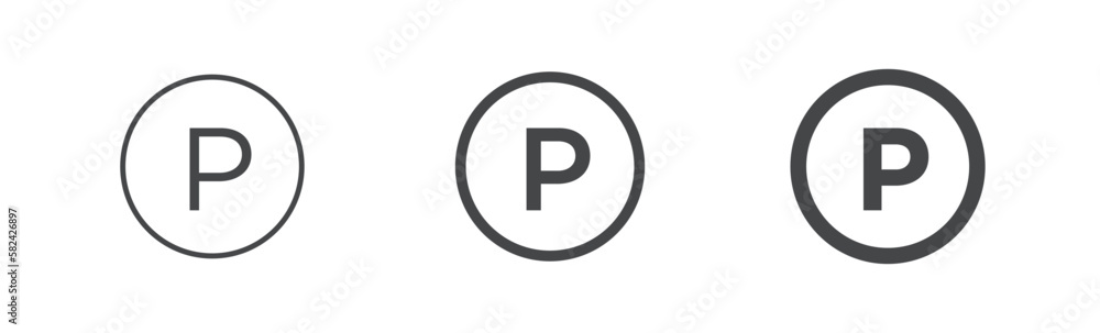 Clothes care icon, PROFESSIONAL DRY-CLEANING IN: PERCHLOROETHYLENE, HYDROCARBONS (HEAVY BENZINES). International marking of fabric on the label. Set of washing symbol of different thickness. Clothes care icon, PROFESSIONAL DRY-CLEANING IN: PERCHLOROETHYLENE, HYDROCARBONS (HEAVY BENZINES). International marking of fabric on the label. Set of washing symbol of different thickness.