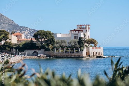 Foto View of the famous Greek-style villa Kerylos, built in the early 20th century on