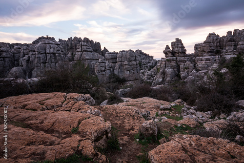 Wallpaper Mural Torcal de Antequera, probably the most spectacular karst landscape in Europe. (Malaga, Spain) Torontodigital.ca