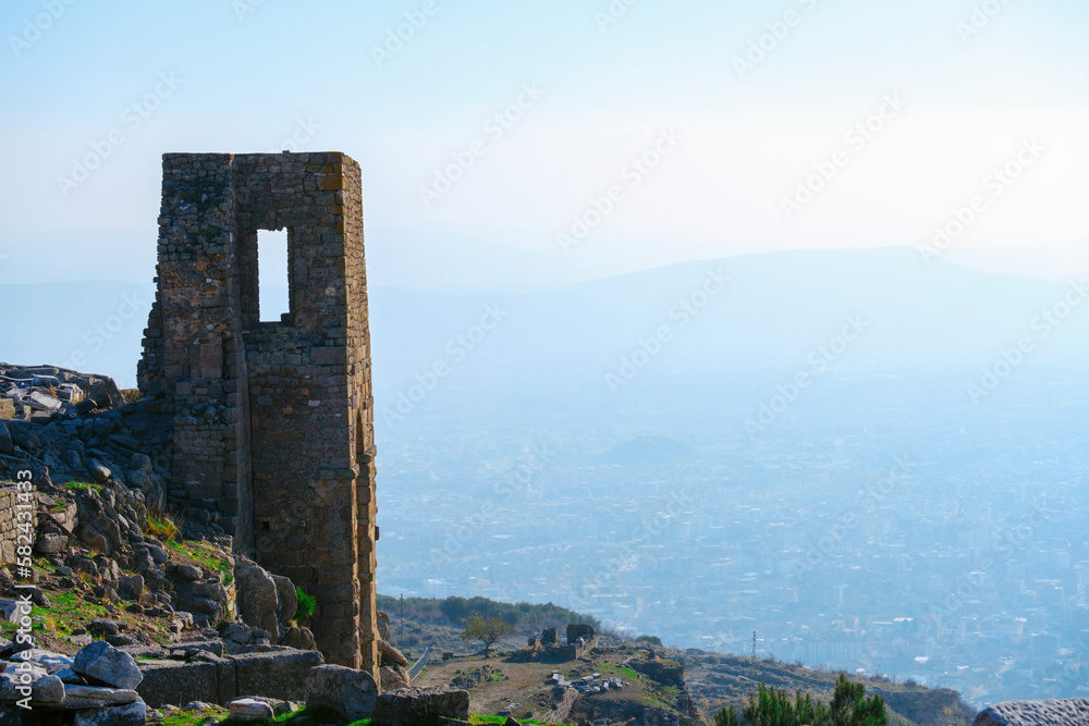 Ruins in ancient city of Pergamon Turkey Ruins in ancient city of Pergamon Turkey