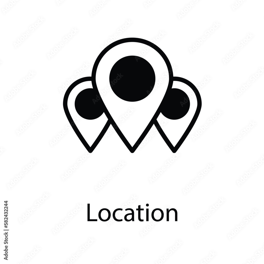 Location icon design stock illustration Location icon design stock illustration