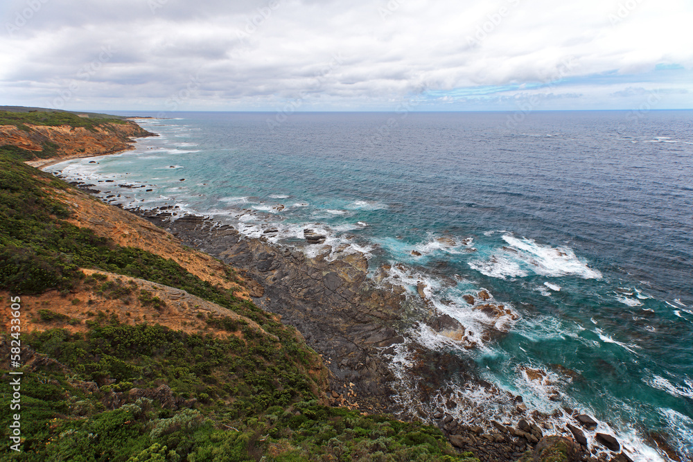 View from Cape Otway Lighthouse, Great Ocean Road, Australia View from Cape Otway Lighthouse, Great Ocean Road, Australia