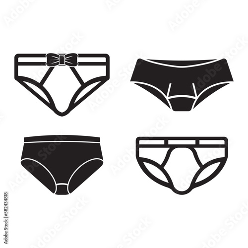Underpants icon symbol illustration design template