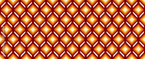 Nahtloses Muster im Retro-Design der 70er Jahre.