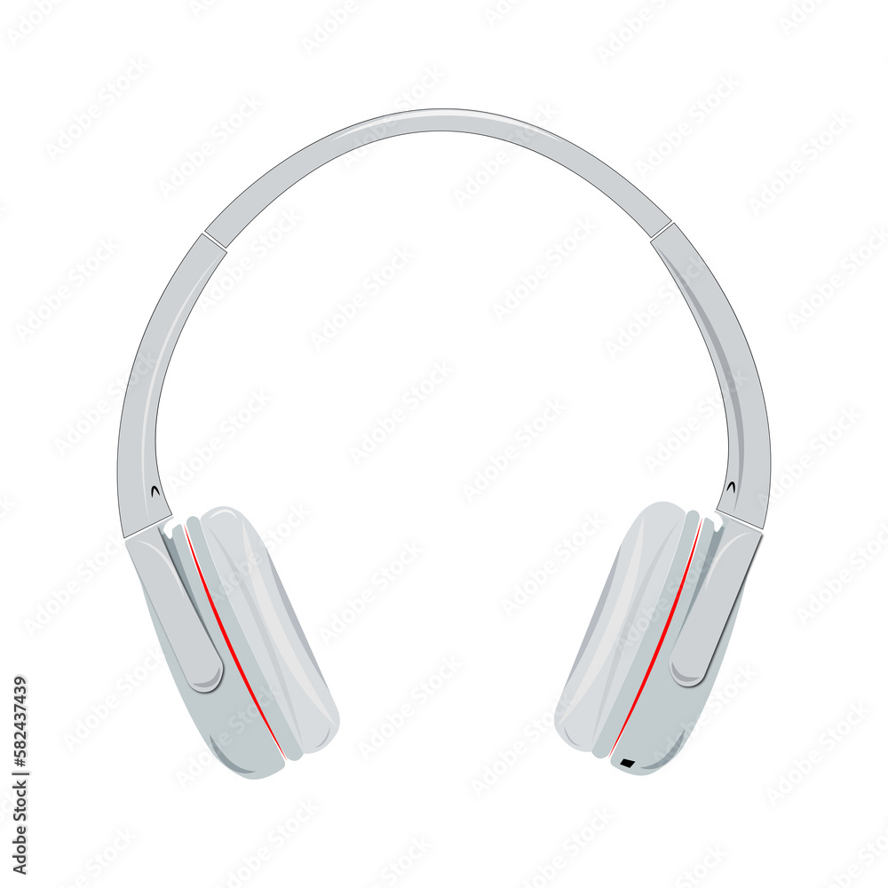 Headphones on a white isolated background. Music concept. Headphones on a white isolated background. Music concept.
