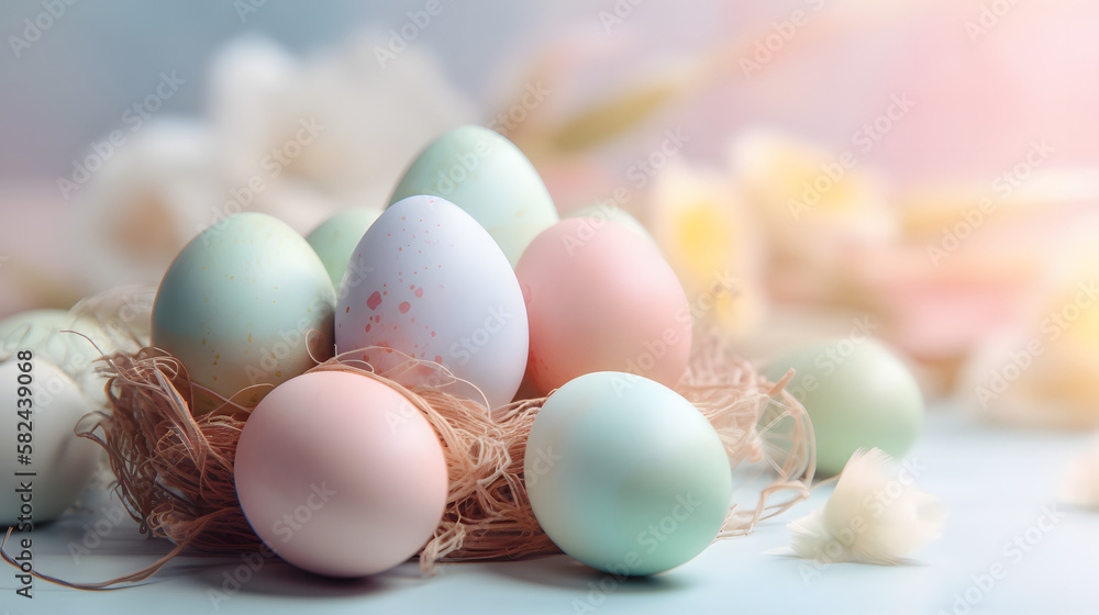 Stunning easter 3D illustration to emphasis your designs 