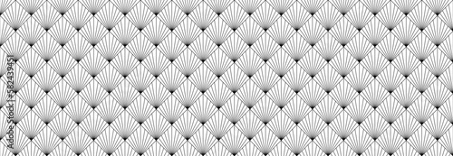 Nahtloses geometrisches Muster in schwarz und weiß.