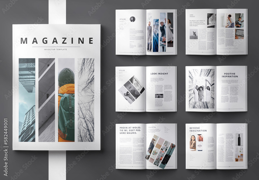Style Magazine Layout Stock Template | Adobe Stock