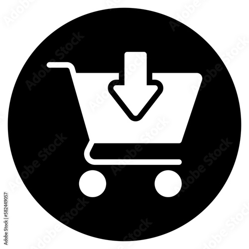 add to cart glyph icon