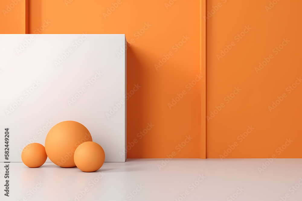 A 3D rendering of a modern, minimalistic wallpaper featuring an empty display stand for mock-ups and product showcases, generative by AI. A 3D rendering of a modern, minimalistic wallpaper featuring an empty display stand for mock-ups and product showcases, generative by AI.