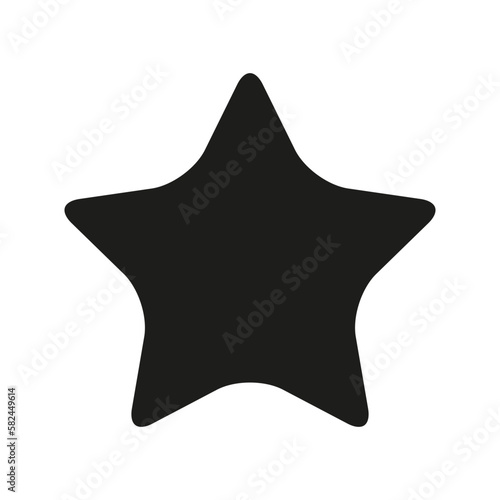 Star icon vector. Sparkles star illustration sign. Star symbol or logo.