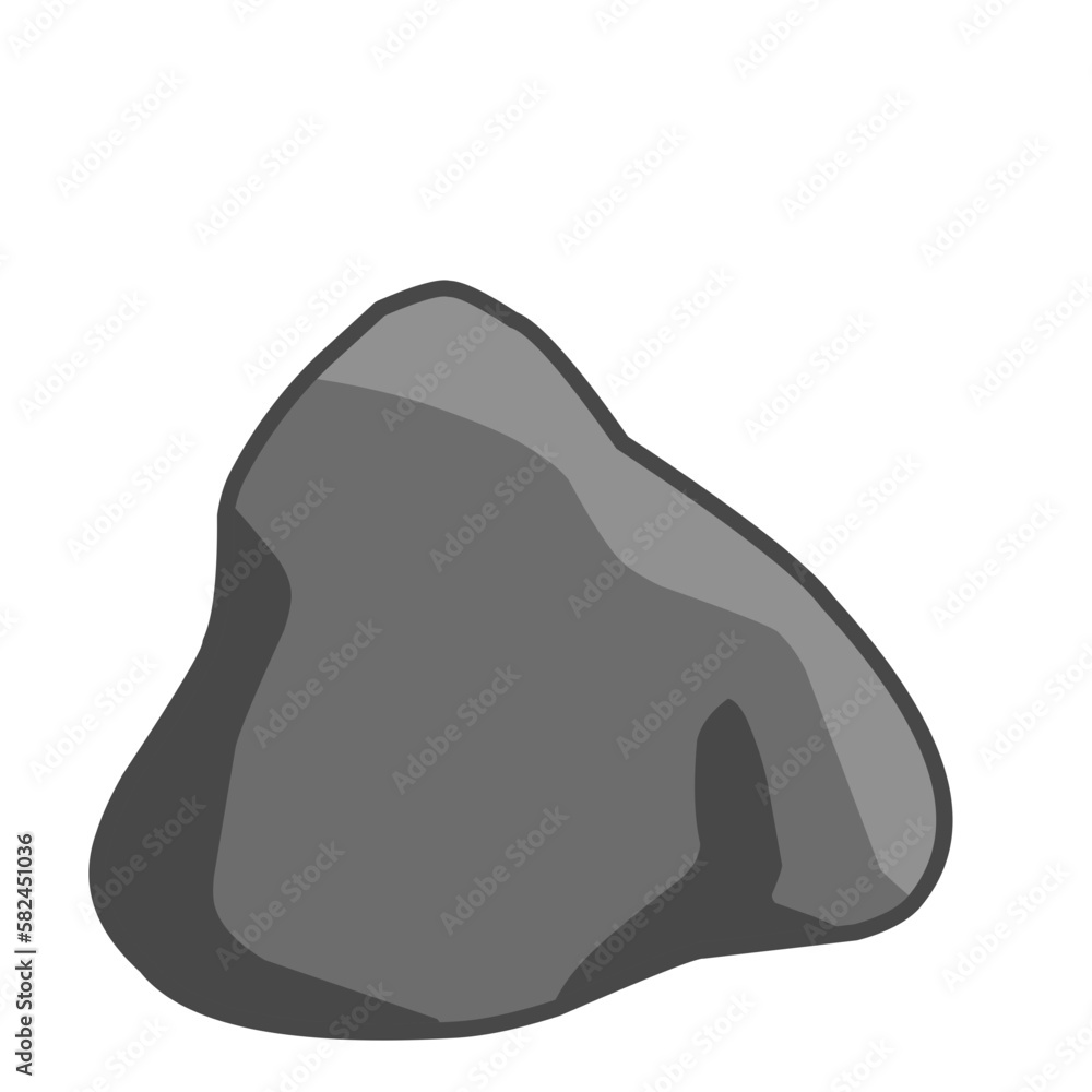 Stone illustration with outline, Stone vector element, Stone Vector Stone illustration with outline, Stone vector element, Stone Vector